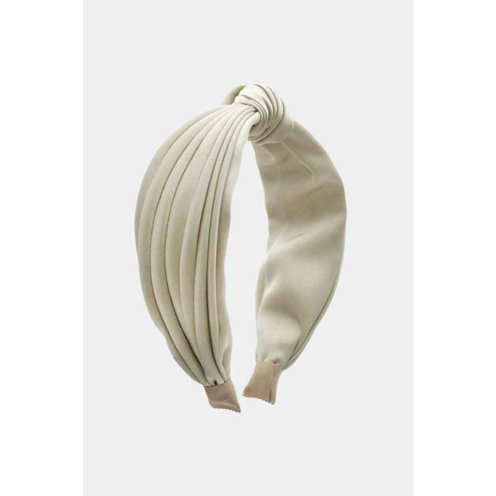 Voodoo Vixen - Satin Top Knot Haarband - Creme